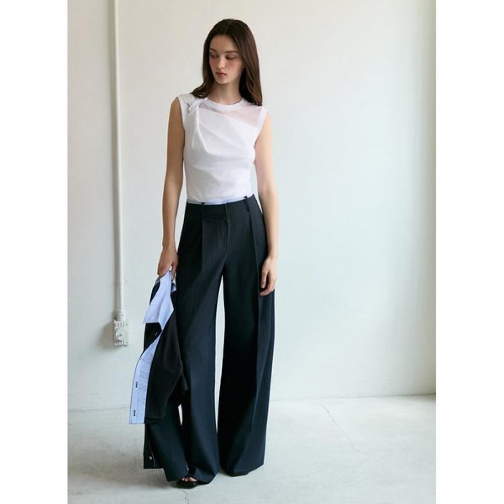 

Egoist Texture Block Wide Fit Pants Es2tp501 CH/44