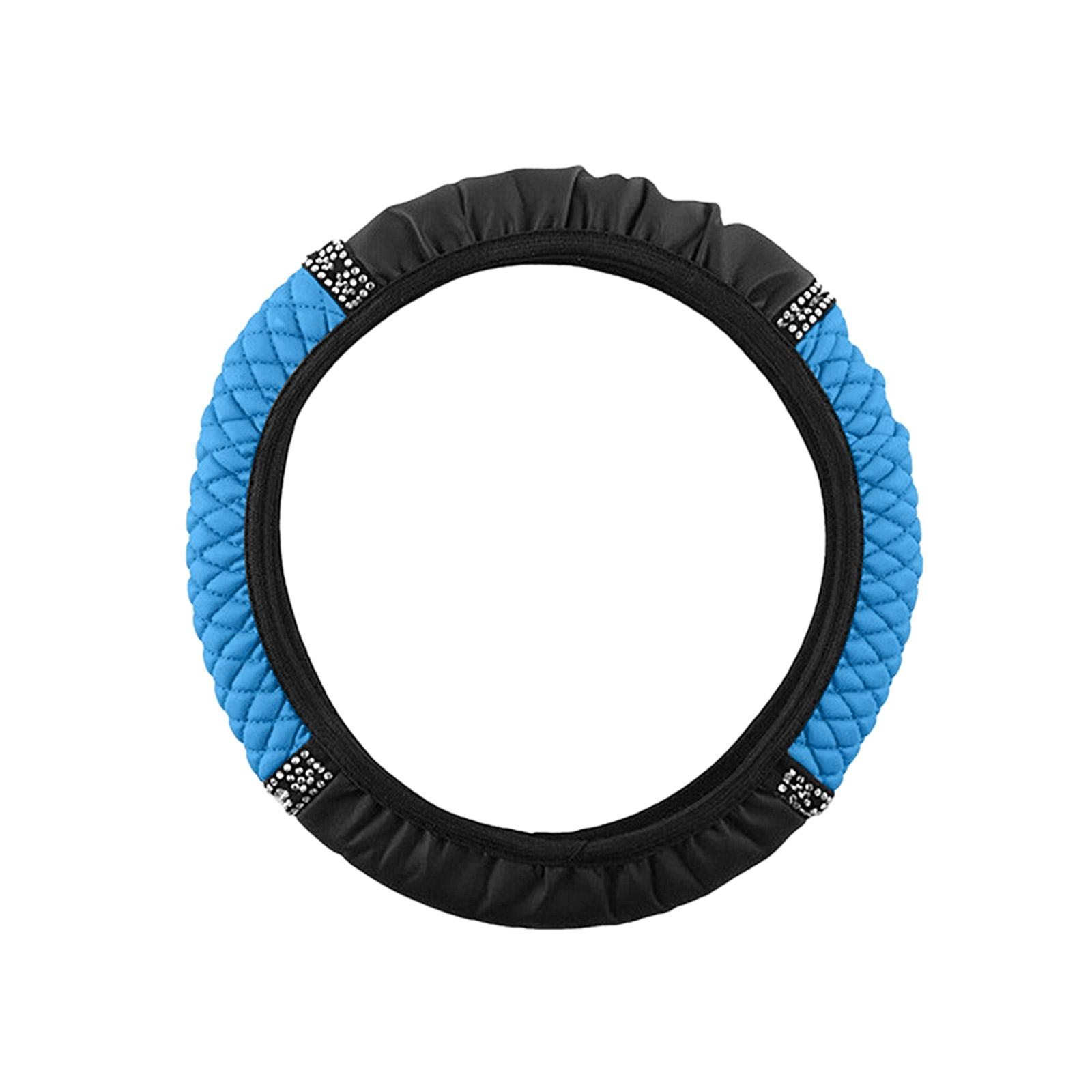 

Элегантный чехол для рулевого колеса из искусственной кожи с бриллиантами, диаметр 380 мм, роскошный чехол для рулевого колеса с искусственными бриллиантами 4