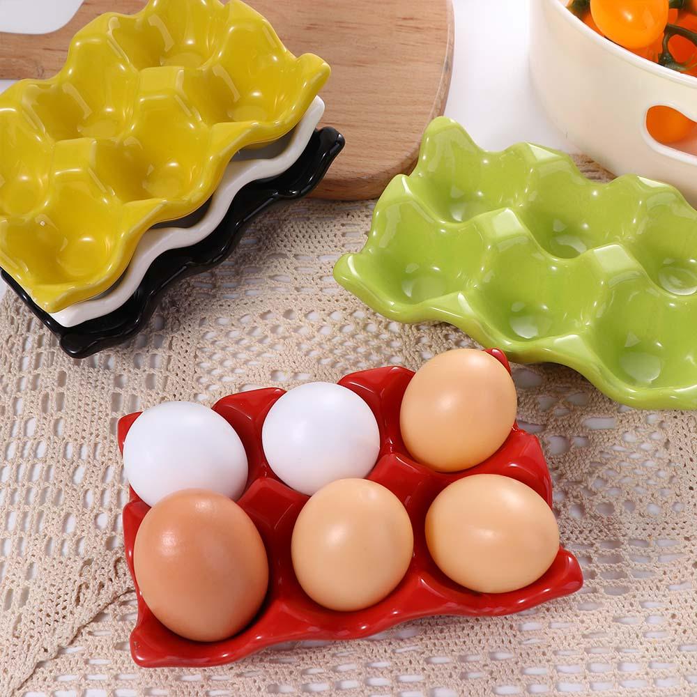 Heimdekoration Gekochtes Ei Porzellan Servierplatte Aufbewahrungsständer Eierhalter Eiertablett Eierständer