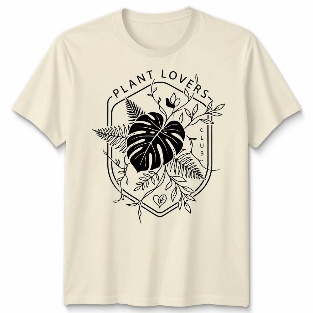 Plant Lovers Unisex T Shirt Botanical Graphic Tee For Gardeners Gardening Gift