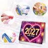 1117 DIY Diamond Painting Desk Calendar Kit 11 Month with Diamond Pen Tray Handmade Art Craft Decor Gift for DIY Art Enthusiasts