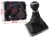 VW Passat B6 05-10 Gear Shift Knob Black + Black Gaiter with Chrome Frame, 6-Speed