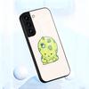 Cute S-Smiski Phone Case For Samsung S26 S25 S24 FE S23 S22 S21 Plus S20 Ultra Note20Ultra Black Glass Cover