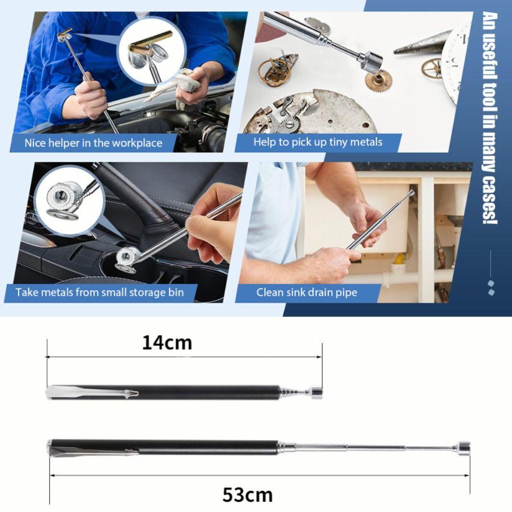 Strong Magnet Pick Up Rod Handy Tools Magnetic Magnetic Pickup Pen Telescopic Handheld Magnetic Grabber