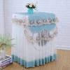 Lace dustproof protective cover flower shaped home decoration washing machine cover 4 colors randomly washable 60 * 60 * 85cm