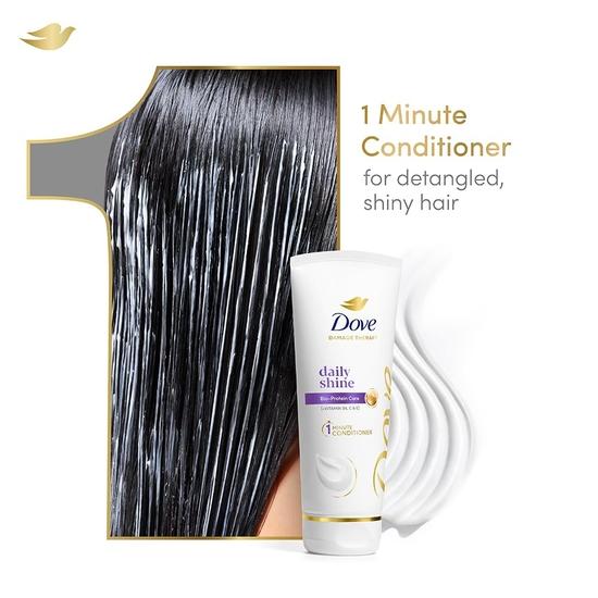 DOVE Daily Shine Hair Conditioner With Nutritive Serum For Smooth & Shiny Hair, 175 Ml, All, 1 Count