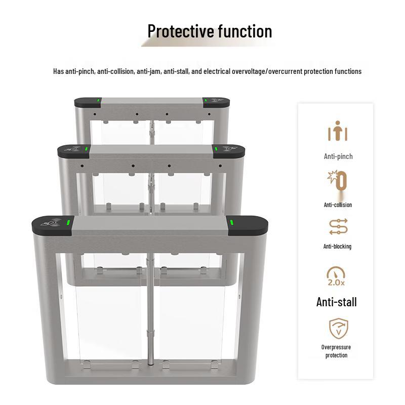 Smart Facial Recognition Swing Gate CN Plug (adapter Included)