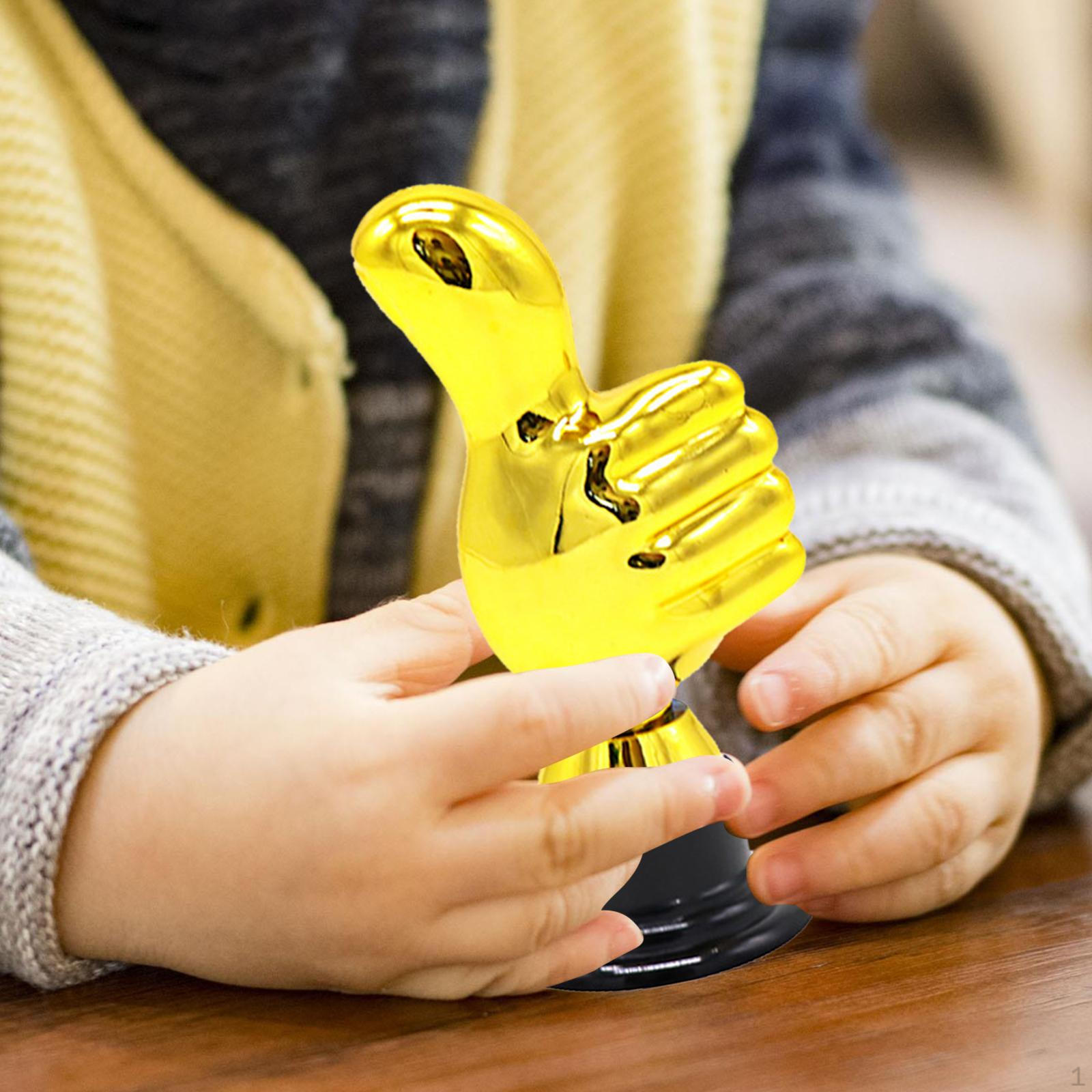 

Награда-кубок с большим пальцем вверх Легкий Приз за соревнования Подарок Декор Веселые сувениры для вечеринки для спорта Gold