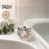 Talos Crystal Lotus Flower Tealight Candle Holders, Glass Tea Light Candlestick Decor with Deep Grooved Plate, Multifunctional Decoration for