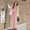 Bailuyu Lyocell Tencel 3-Piece Shirt & Pants Set for Women