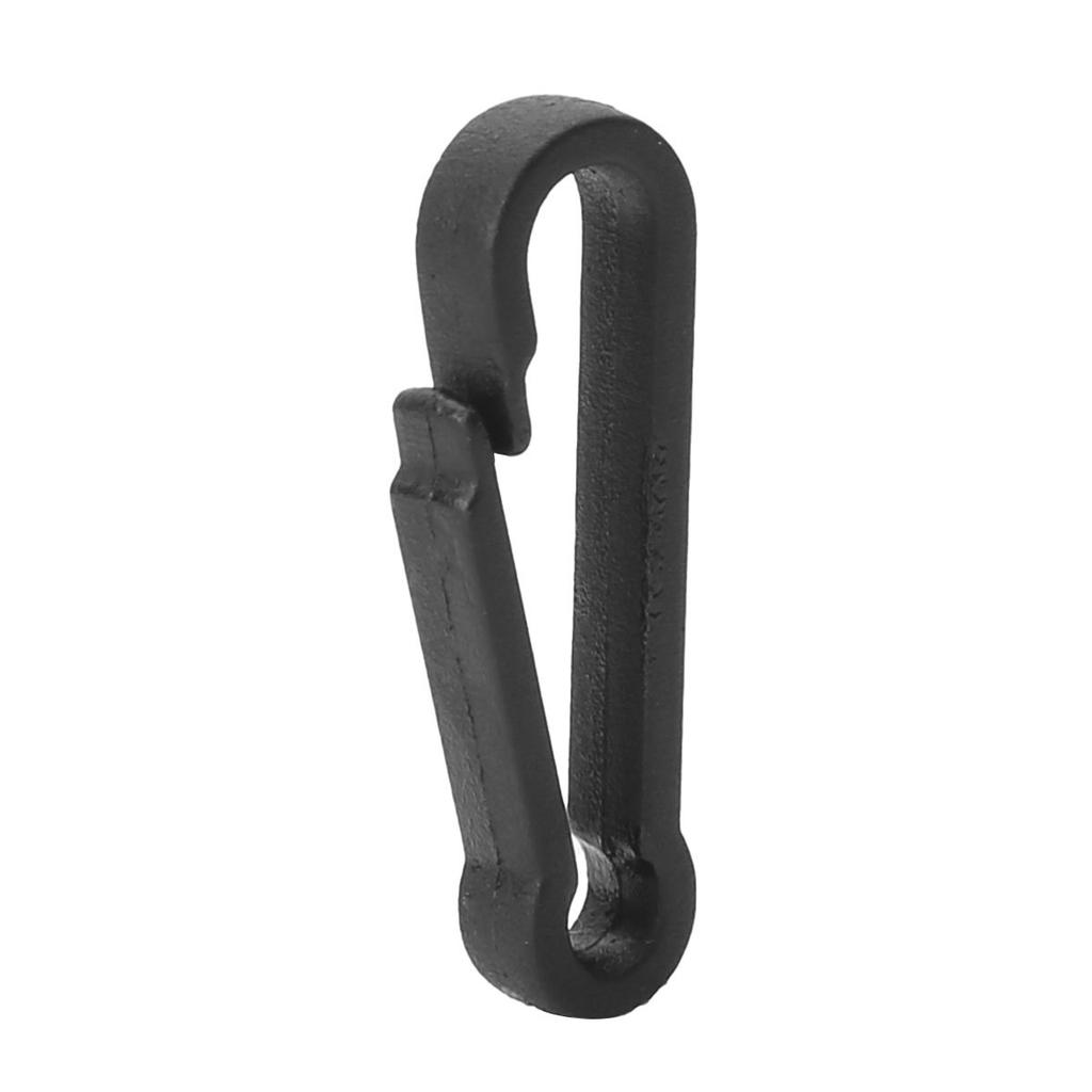 100 Pieces Mini Plastic Carabiner Hooks Buckle Clips for Paracord Keychain Bag Strap Parts