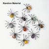1PC Natural Crystal Rolling Stone Spider Ornament - Authentic Black Metal Gothic With, Serving As a Live Visual Decoration
