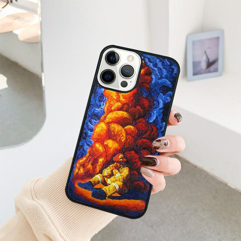 Fire Fighter Hero Phone Case For iPhone 17 Air 16 15 14 11 12 13 Pro  MAX Plus coque Cover Shell