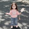 Korean Style Children's Spring/Autumn Long-Sleeve Hoodie Set for Girls - Street Style Casual Wear 2026