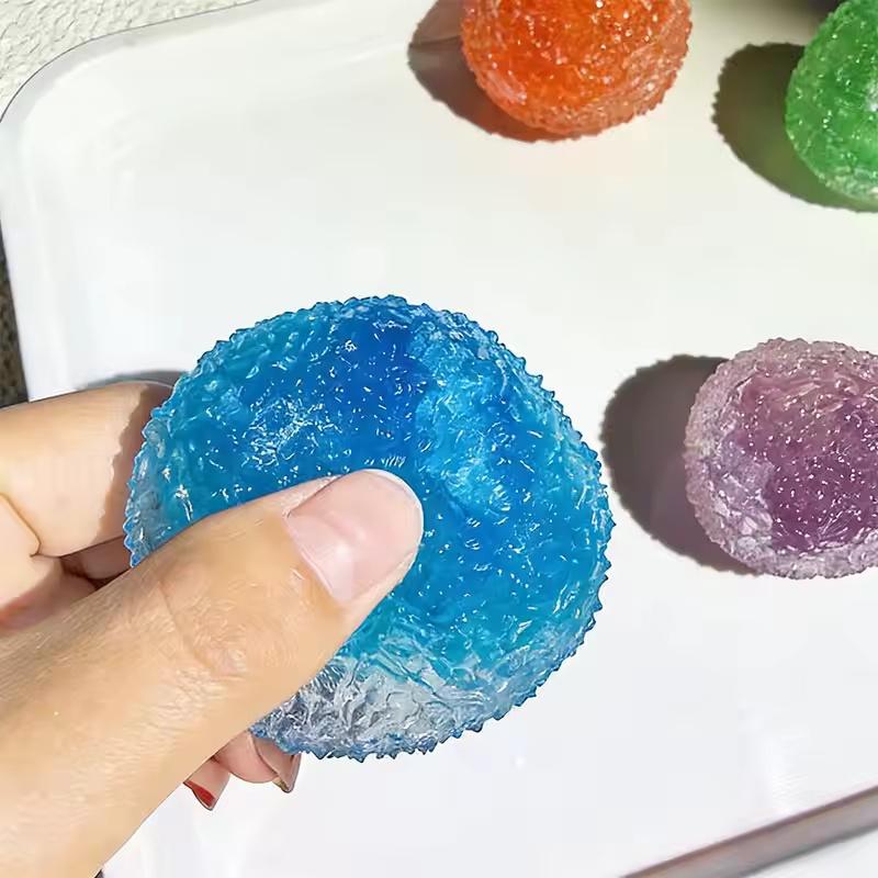 Sensorischer Stressabbau Wiederverwendbarer Slushie-Quetschball Mit Knisterndem Geräusch Kreative Formbare Fidget-Knete