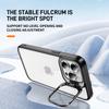 For iPhone 12/12 Pro Case Lens Frame Bracket TPU+Acrylic Phone Cover