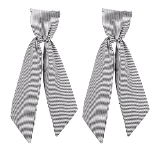 2Pcs Fall Thanksgiving Striped Wreath Belt Farmhouse Ribbon DIY Craft Monogram Outdoor Indoor Autumn Decor