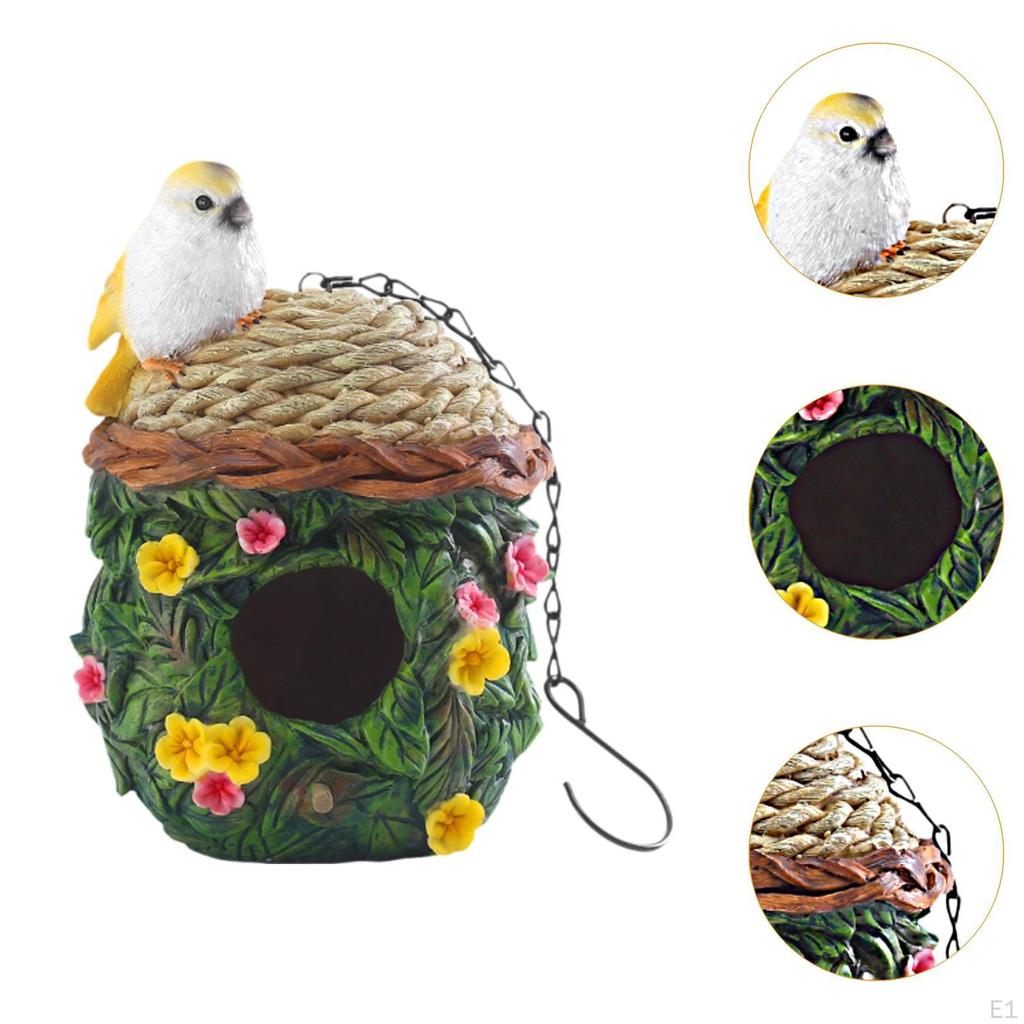 Pryskyřičná ptačí budka, hnízdo, hnízdní budka, barevné ptačí budky, dekorativní do zahrady