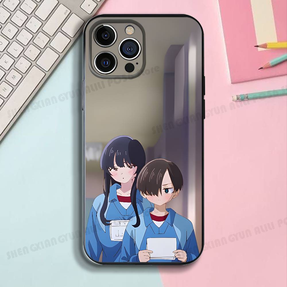 Anime I-Ichikawa A-Anna Black Phone Case For IPhone 17 16 15 14 13 12 13 12 11 Pro Max Plus XS XR Silicone Soft Back Cover