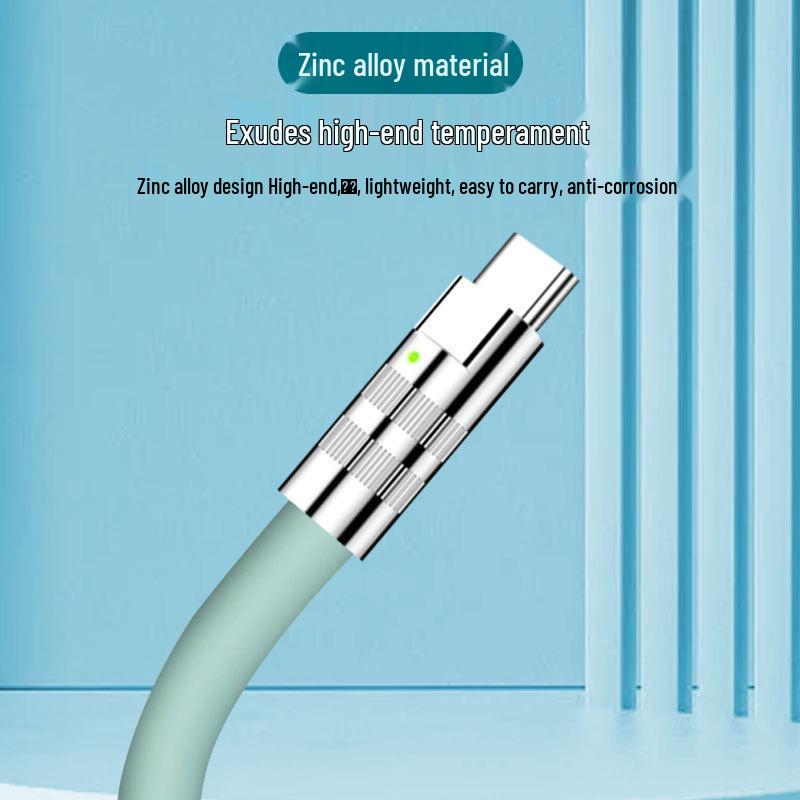 120W Zinc Alloy Fast Charging Cable for iPhone 13 and Huawei