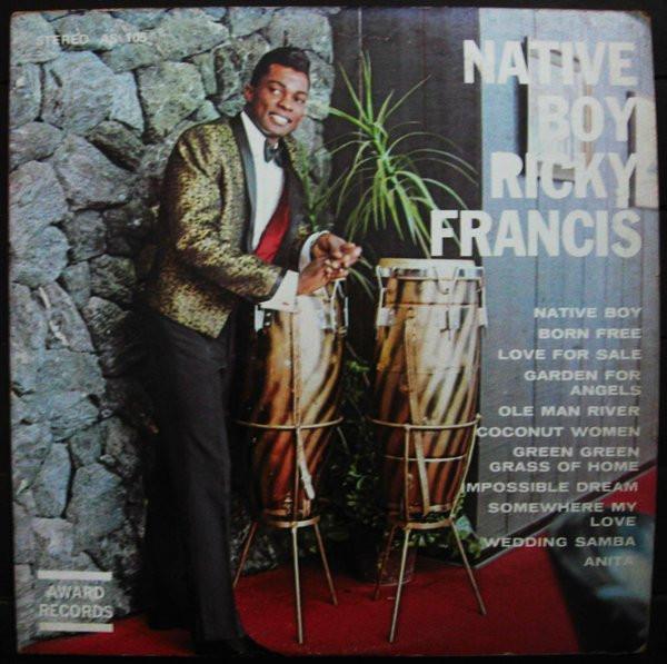 

LP Record RICKY FRANCIS Native Boy AS105 Award Records 1968 Canada Jazz Used