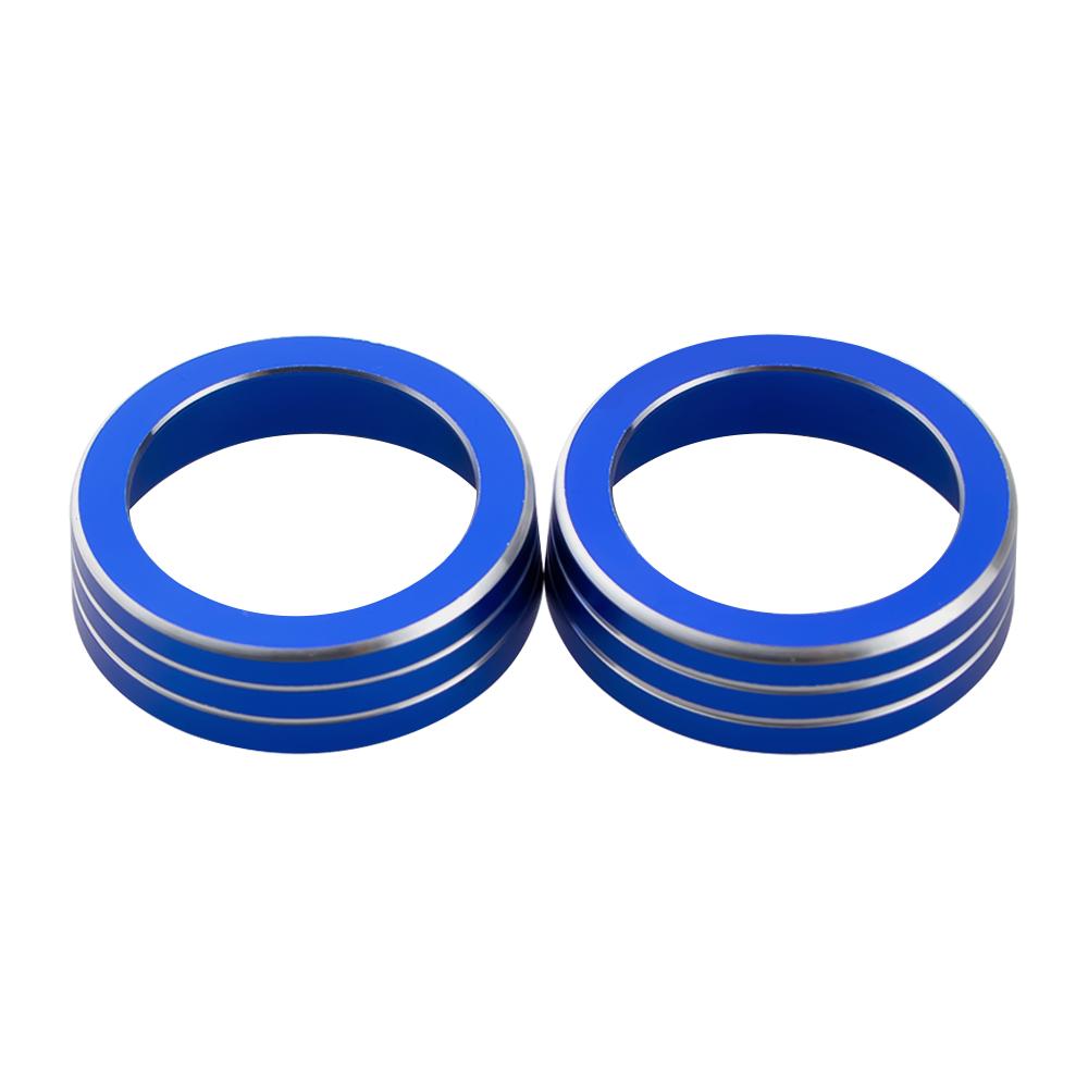 2 Pièces Anneau de Bouton de Commande de Climatisation A/C de Voiture Décoration Autocollante pour Honda Civic 10ème Génération 2016 2017 2018
