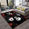 Tappeto Retro KISS Rock Band per Casa Soggiorno Camera da Letto Sala Giochi Divano Cucina Zerbino Decorazione, Tappeto per Bambini Antiscivolo Tappetino da Pavimento