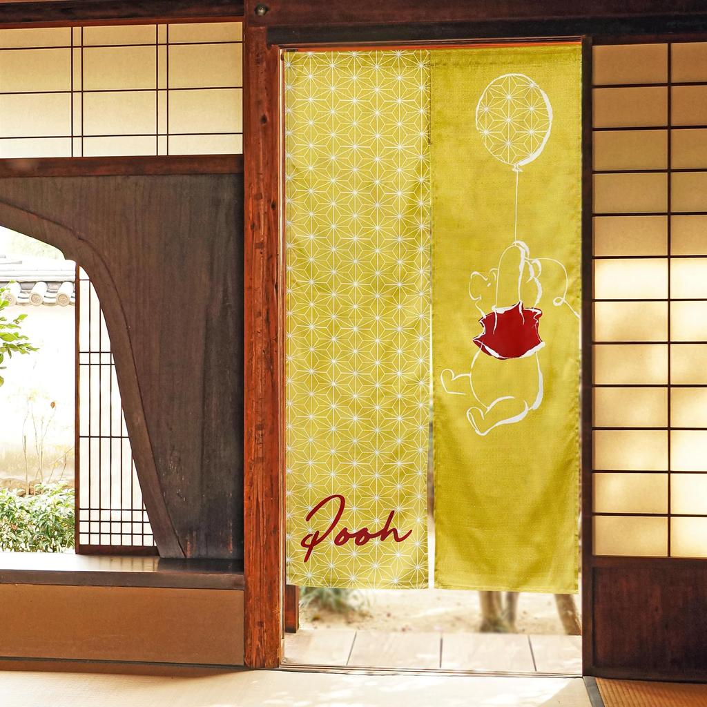 Stylish Noren Room Privacy Japanese Japanese Disney Disney Mickey Winnie the Mickey Winnie the 85x150cm Small Pattern Curtain, Divider, Curtain,