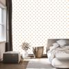 Hearts Wallpaper White and Cream 50x1000