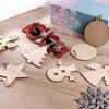 Christmas Tree Ornaments Christmas Tree Pendant Wooden Tags Wooden Slices Christmas Decorations