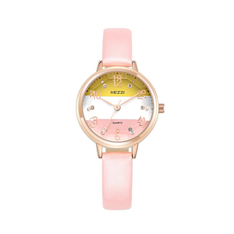 Kadın Öğrenci Saati, Küçük Kadran, Elmaslı İnce Kordon, Sade, Ferah, Kolej Tarzı, Kadın Saati, Su Geçirmez Model