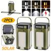 Foldable 4-Leaf Clover LED Lantern, Super Bright 360 Illumination,Solar Power, with Hook, for Camping, Fishing, Blackout, Durable Outdoor Light