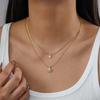 Stainless Steel Exquisite Love Heart Necklace For Women Romantic Double Color Enamel Heart Choker Party Valentine Jewelry Gift