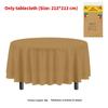 Classic Disposable Round Plastic Disposable Tablecloth With Waterproof Finish For Party Events And Hotel Use