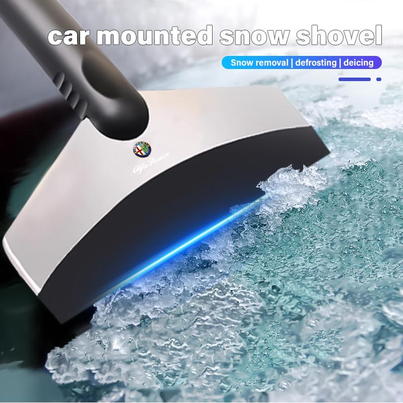 Car Snow Shovel Long Handle Outdoor Ice Scraper Accessories For Alfa Romeo 159 Giulietta Giulia 147 Mito 156 159 166 GT StelvioZA3
