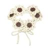Turban Flowers Hairband Colorful Scarf Pastoral Style Headscarf French Style Bandana Knitted Hair Band Clothing Accessories