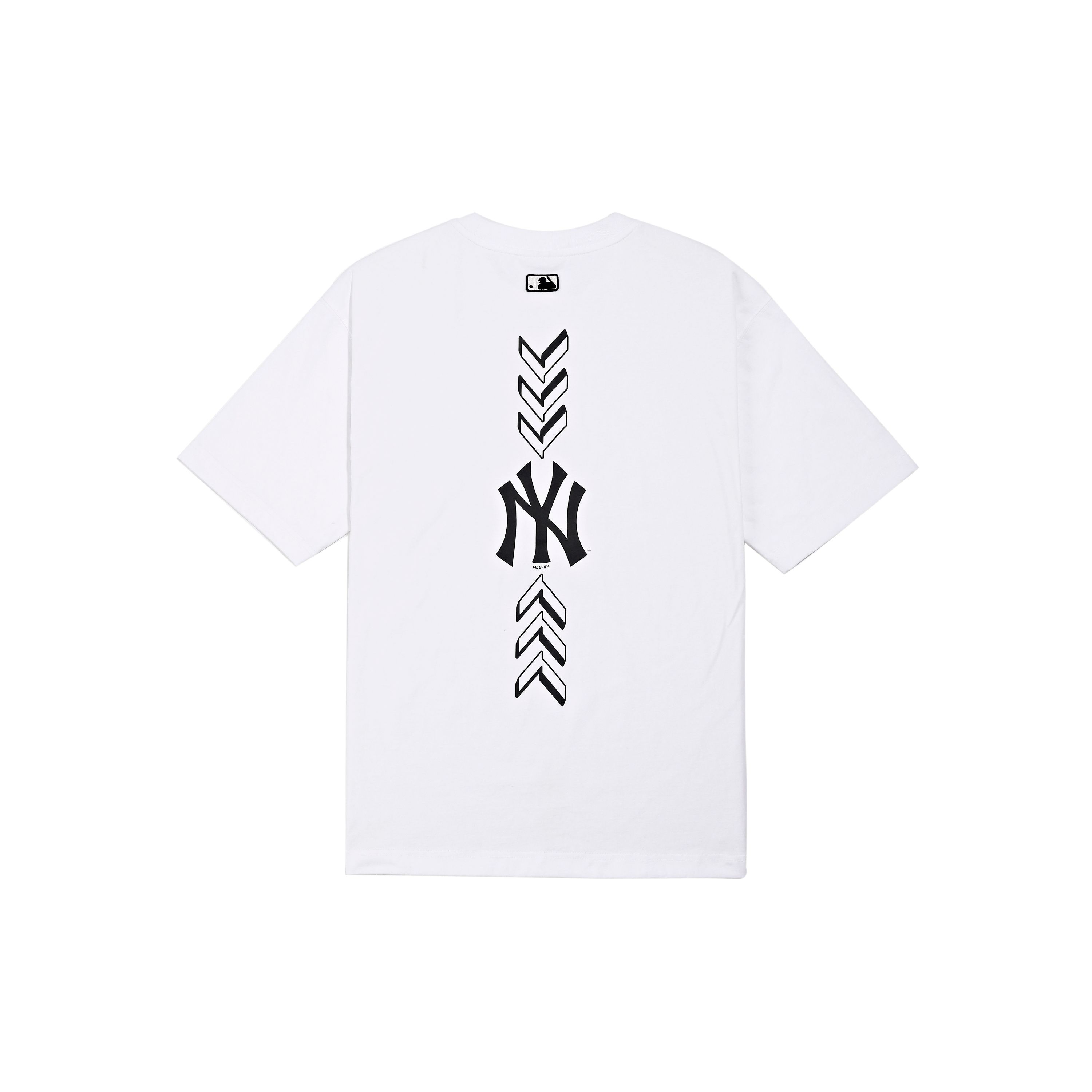 MLB New York Yankees American Vintage Buchstabendruck Rundhals Kurzarm T-Shirt Unisex Oberteile Weiß 31TSS3131-50W M gray