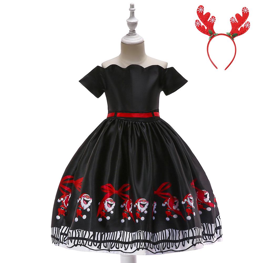

Girls Christmas Party Dress Santa Cosplay Princess Costume 150 cm
