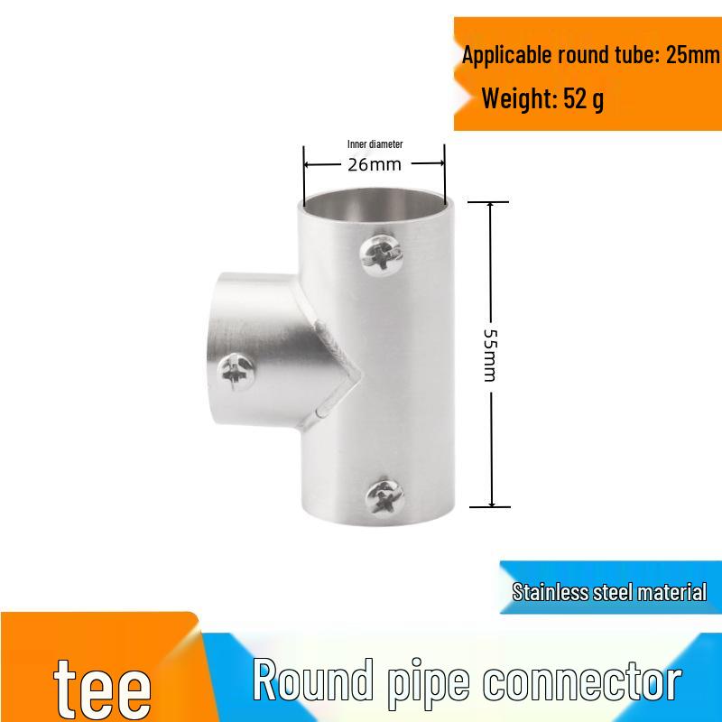 25 Snap-On Stainless Steel Pipe Connectors for Greenhouse Clamps