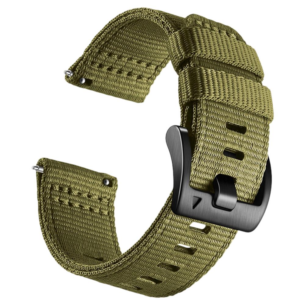 Universal 20mm 22mm Canvas Nylon Strap for Huawei Watch GT5/4/3 46mm Strap for Samsung Galaxy Watch 7 6 5 4  for Redmi 3/5Active