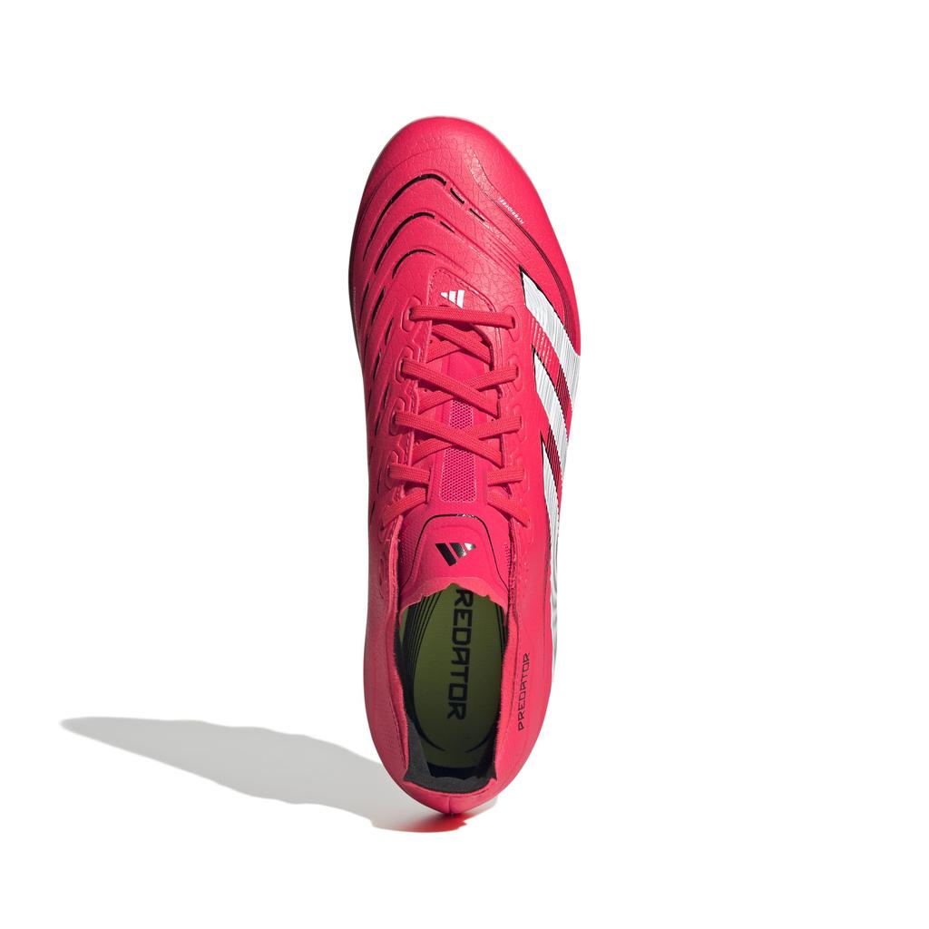 Adidas Predator League Soccer Unisex Lucid Black Size cm HG/AG Cleats, Adult, NLH19, Red/Footwear White/Core (ID3774), 27.0