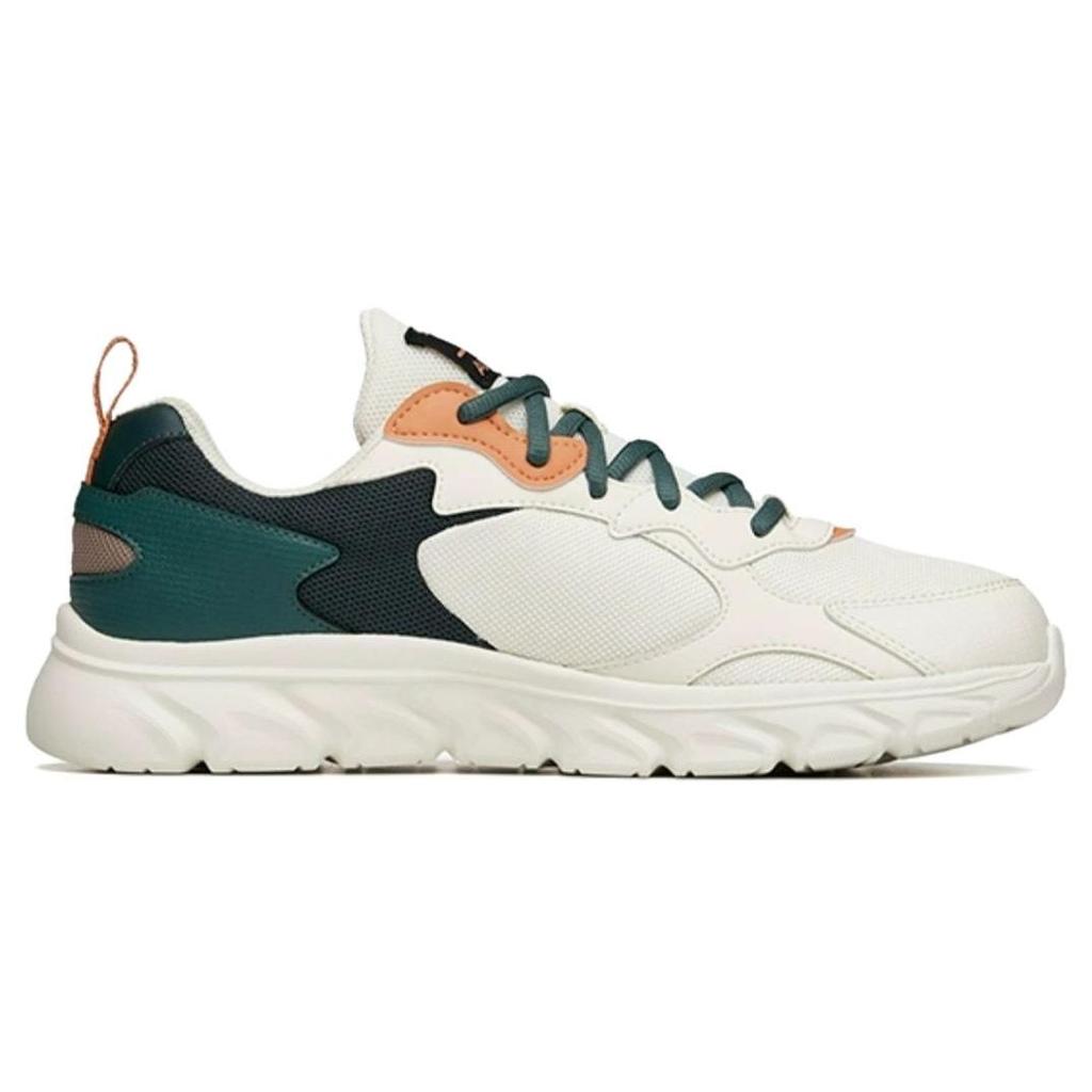 Anta Stylish Comfortable Non-Slip Low-Top Casual Shoes Men Sneaker White Green 912355566-1