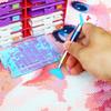 Rainbow Gradient Metal Diamond Painting Pen Kit with 12 Plastic Tips and 6 Wax Pads Ergonomic Handle for 5D Diamond Art Rhinestone Crafts