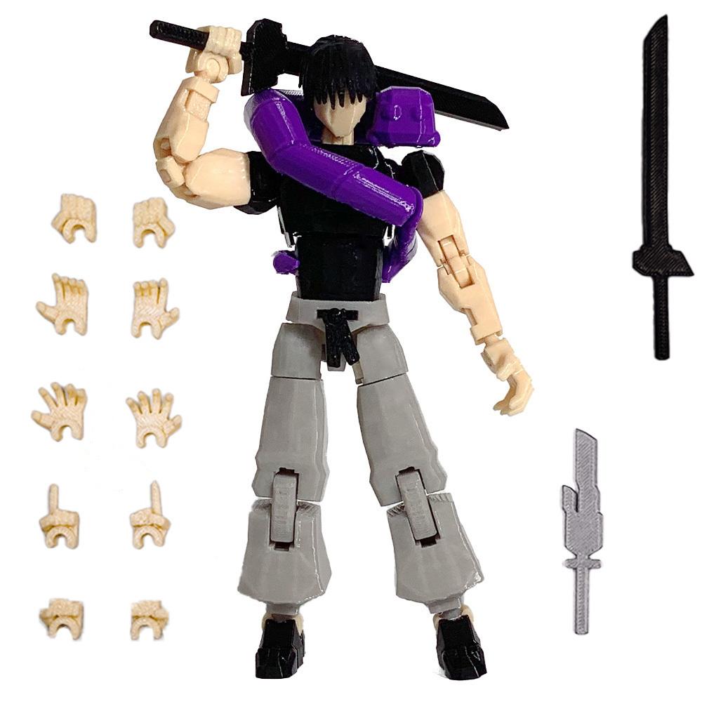 

3D Printed Jujutsu Kaisen Fushiguro Toji Anime Multi-Jointed Shapeshift Toys Action Figures Mannequin Model Ornaments Gifts