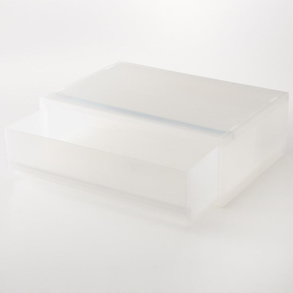 MUJI Polypropen Förvaringslåda för Små Föremål 83831851, Bred, Mellanstor,