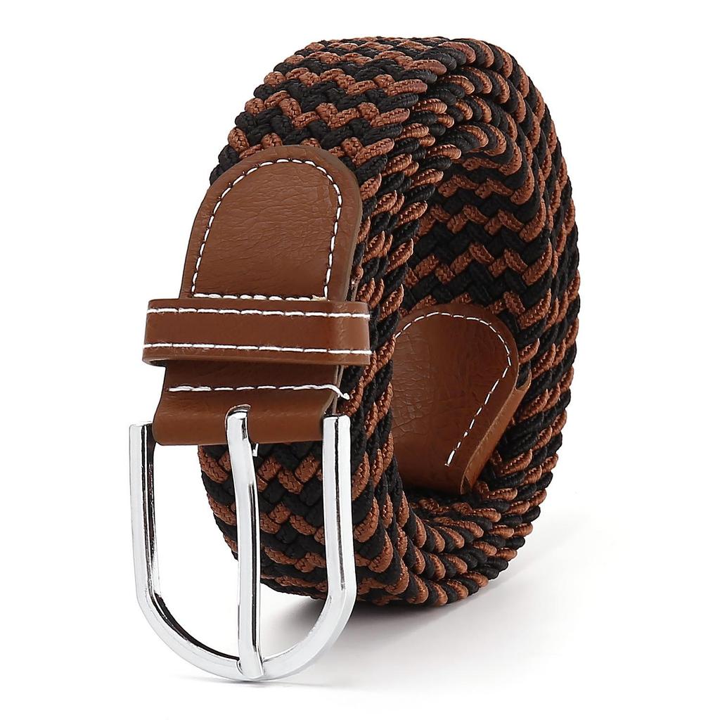 New Elastic Braided Cotton Belt with Alloy Pin Buckle - Versatile for Children's Wear