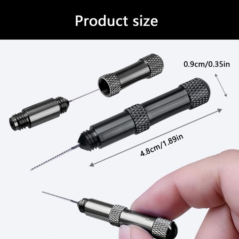 0.45/0.55/0.7mm Miniature Rotary Files Cap File Nozzle Dredging Needle Model Hobby Set Making Accessories