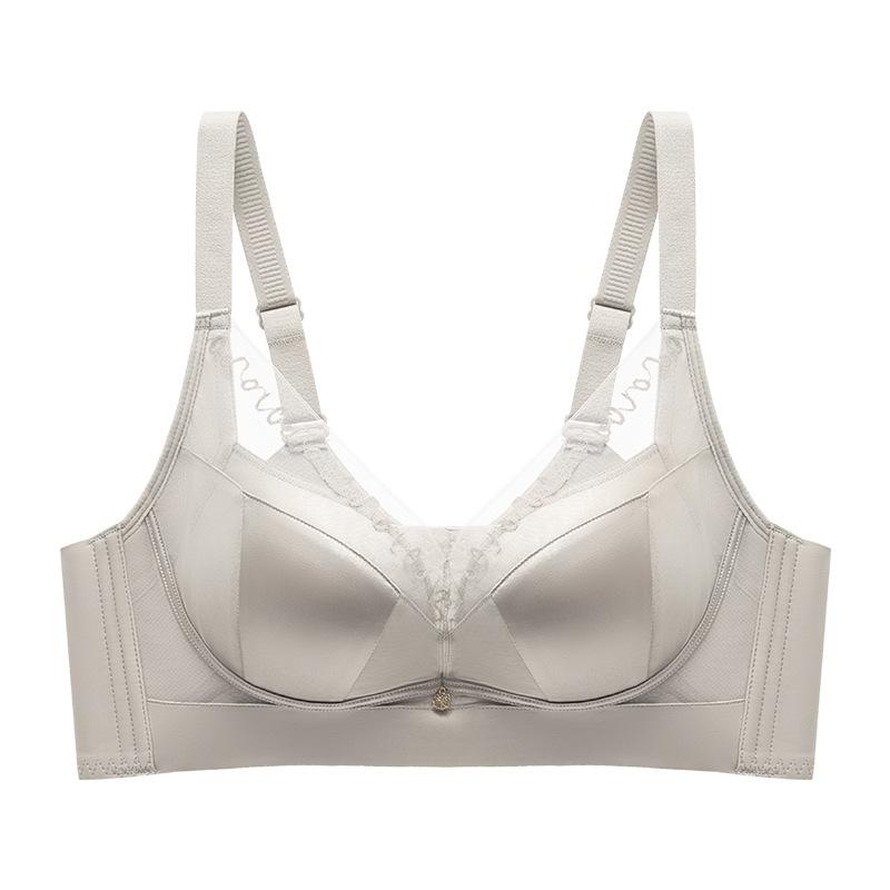 Quality small breasts gathered without steel ring bra soft skin-friendly breast upper support adjustment bra