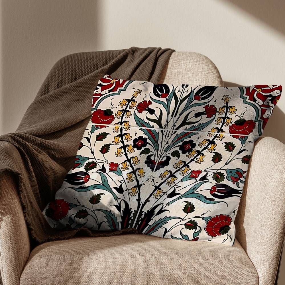 Art Iznik Tile Patterns pillow cover living room sofa cushion cover bedroom room bed pillow cover home decoration