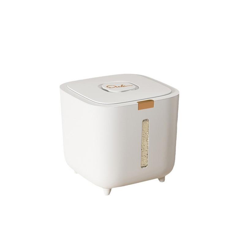 20 Jin Food-Grade Sealed Rice and Grain Storage Bucket with Press-Type Lid and Insect-Proof Feature
